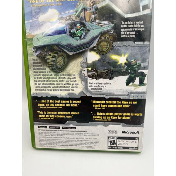 Halo: Combat Evolved Not For Resale NFR (Original XBOX) Complete In Box - Picture 5 of 9